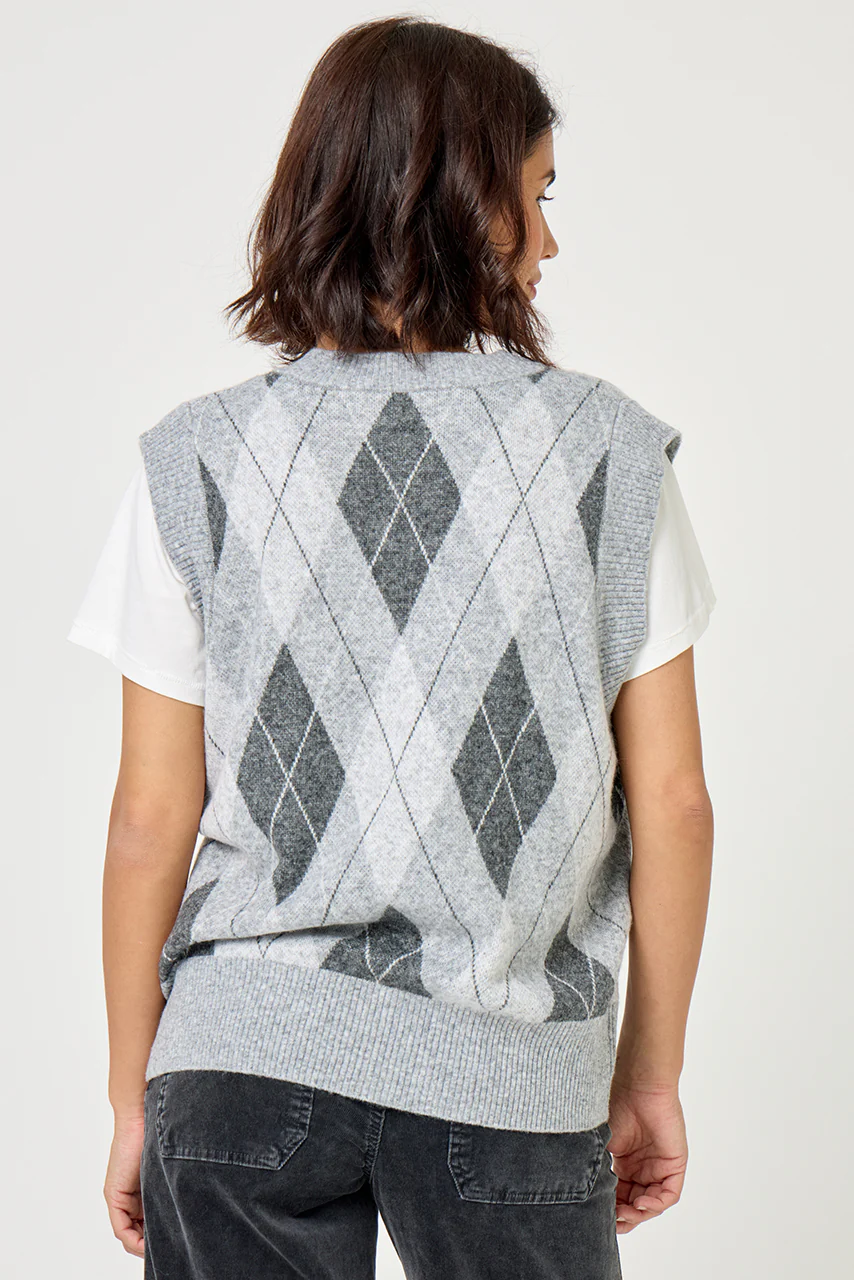 Pull Sans Manche Jacquard - Image 5