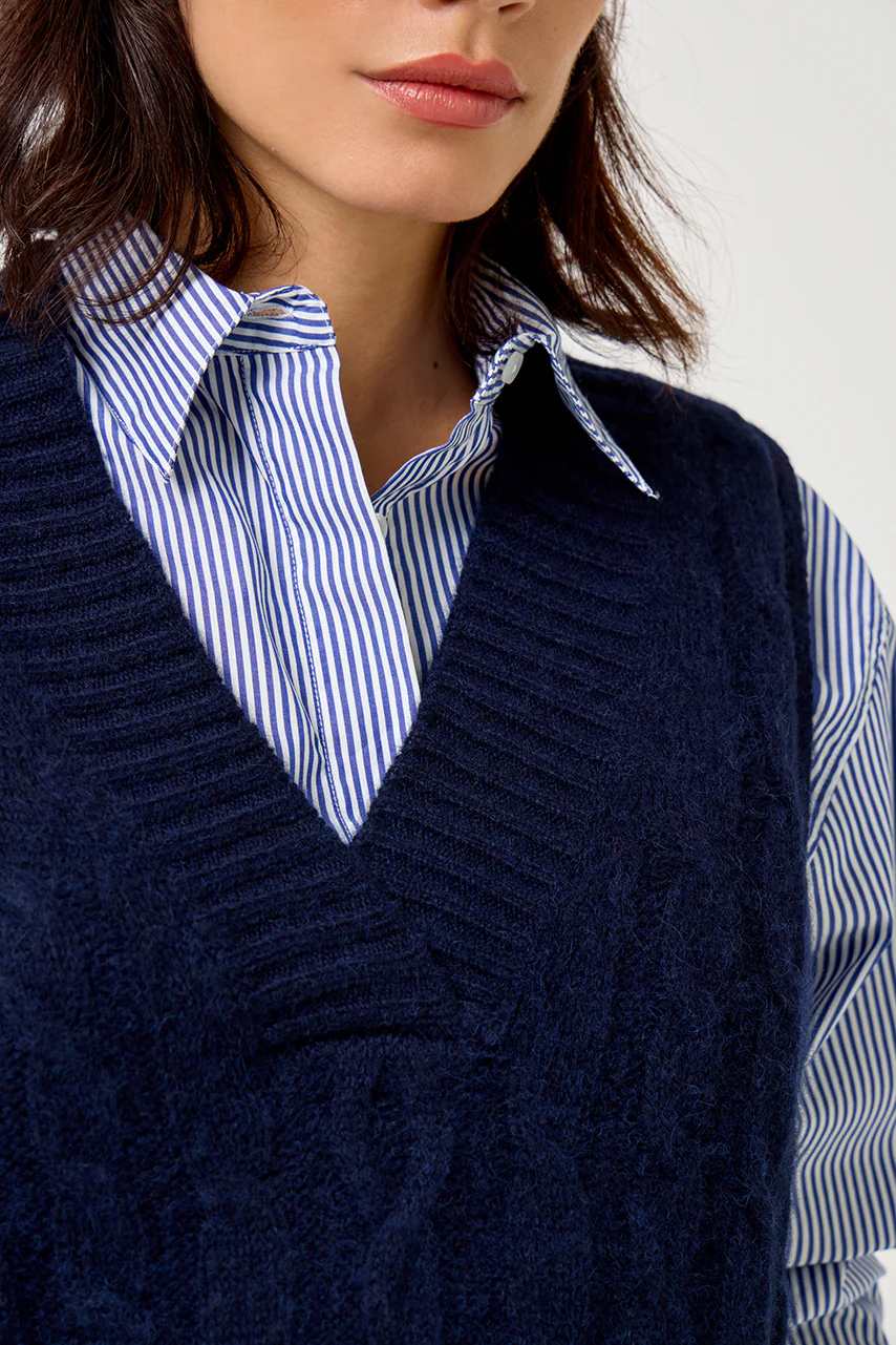 Pull Sans Manche Torsade - Image 5